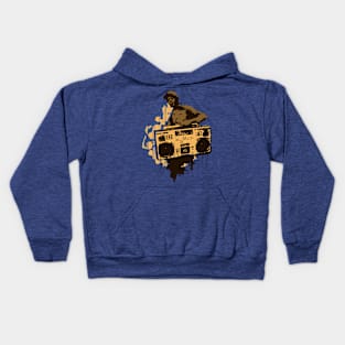 BoomBox Kid Brown Kids Hoodie